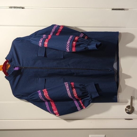 Western  Balloon Sleeve Denim Jacket XL - Picture 1 of 1